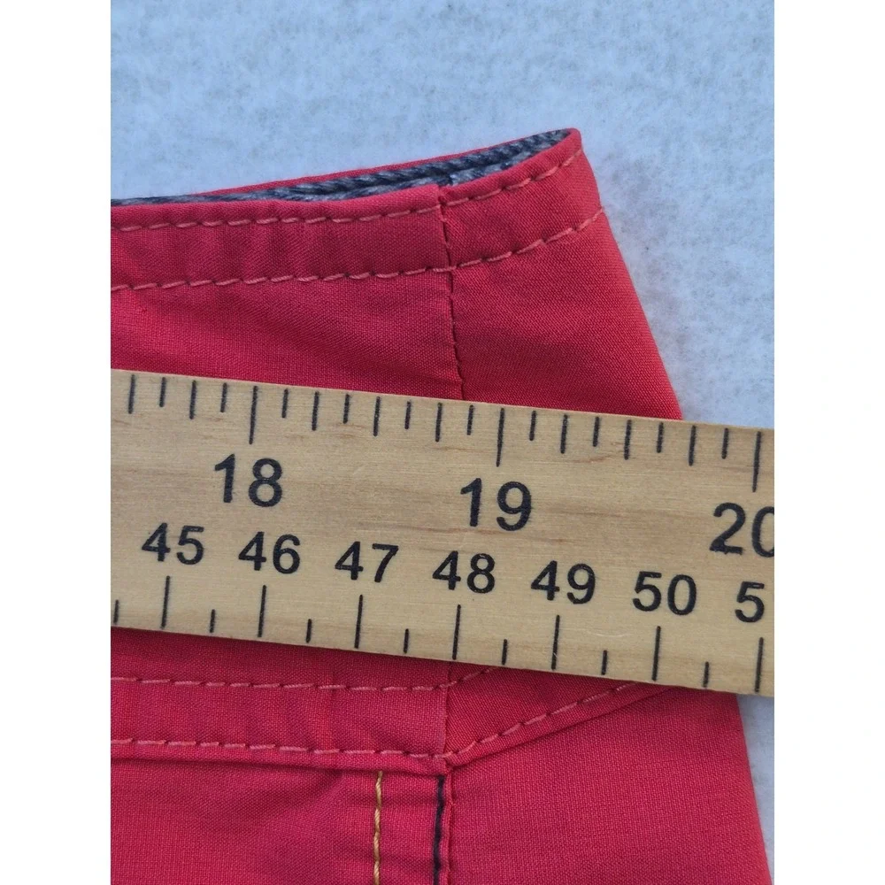Volcom Mod-Tech Hawaii Board Shorts Red Surf Swim Trunks Men's 38